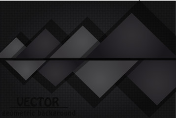 black abstract background. geometric banner