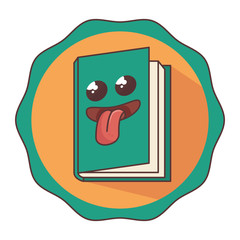 book school isolated icon vector illustration design