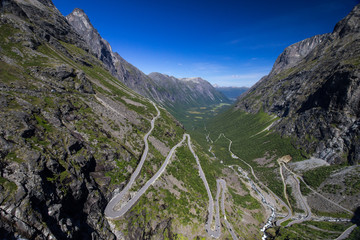 Trollstigen road in Norway