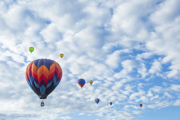 Hot Air Balloons Flying