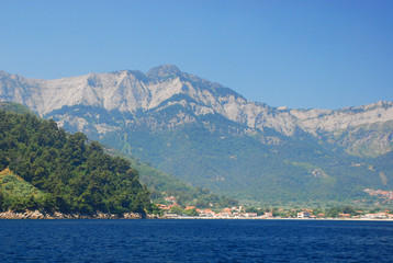 Mountains from the sea