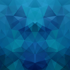 Abstract polygonal vector background. Dark blue geometric vector illustration. Creative design template.