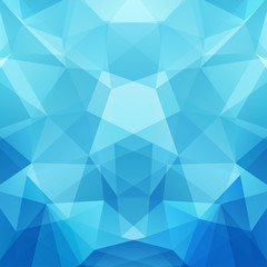 Background of geometric shapes. Blue mosaic pattern. Vector EPS 10. Vector illustration