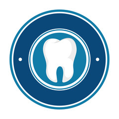 teeth emblem isolated icon vector illustration design