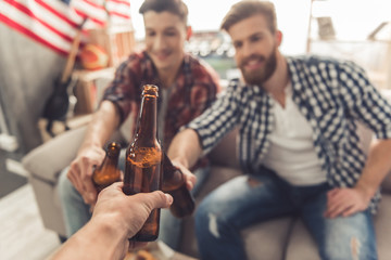Guys at home