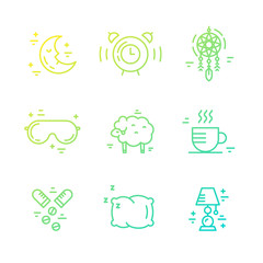 Insomnia Line Icons