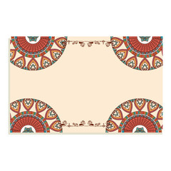 mandala art decorative icon vector illustration design