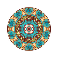 mandala art decorative icon vector illustration design