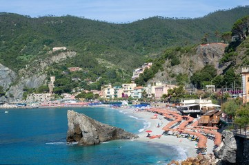Fototapeta premium Village Monterosso al Mare in the Cinque Terre, Liguria, Italy 