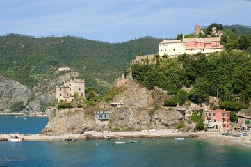 Fototapeta na wymiar Village Monterosso al Mare in the Cinque Terre, Liguria, Italy 