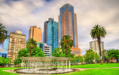 Skyscrapers of Melbourne CBD in Australia