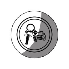 Rent a car business icon vector illustration graphic design