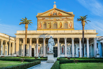 Papal Basilica of St. Paul outside the Walls. Rome, Italy.