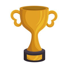 american football trophy award vector illustration design