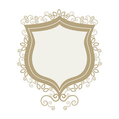 elegant frame decorative icon vector illustration design