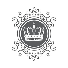elegant frame decorative icon vector illustration design