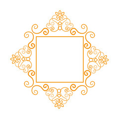 elegant frame decorative icon vector illustration design