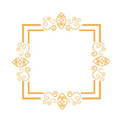 elegant frame decorative icon vector illustration design