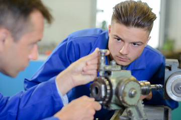 observing the metal part