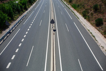 Large paved road