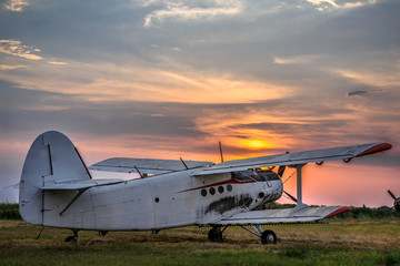 Antonov 2 in the sunset