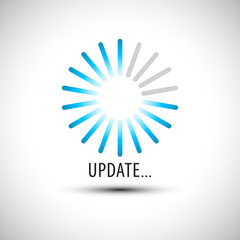 Upload progress indicator Bar. Web preloader. Vector Illustration. Upload Bar.