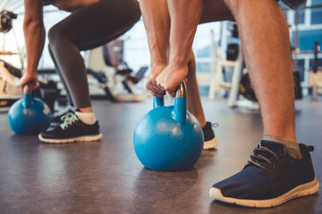 Naklejka premium At the gym