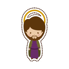 Christmas manger concept icon vector illustration graphic design