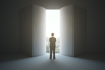 Obraz premium Businessman in interior