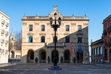 Fototapeta na wymiar Gijon town hall, Asturias, Spain