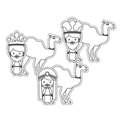 three wise men icon vector illustration graphic design