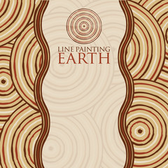 Line painting invite/ greeting card in vector format. © lifeofriley