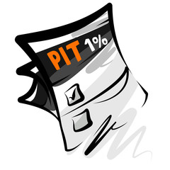 PIT / 1% / Organizacja pożytku publicznego - obrazy, fototapety, plakaty