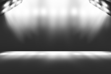 Obraz premium 3D illustration background / Abstract gray empty room studio gradient used for background and display your product