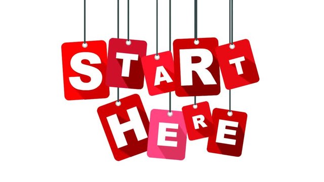 start here video with red tag