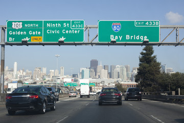 US 101 entering San Francisco