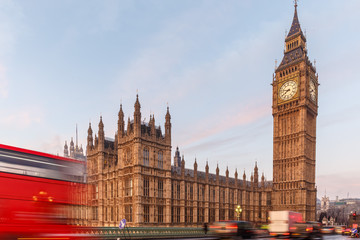 House of Parliament in early winter morning