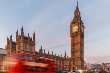 House of Parliament in early winter morning
