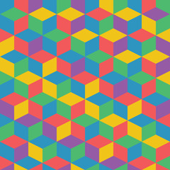 Vector abstract retro colorful geometric pattern