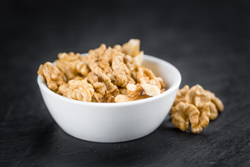 Walnut kernels (selective focus)