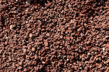 red cinders from a volcano