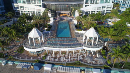 Westin Diplomat Hotel pool deck aerial photo