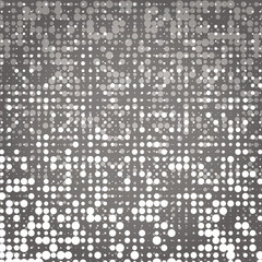 Created white and grey dot abstract background