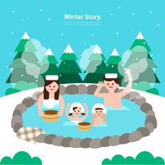 디자인 배경 겨울