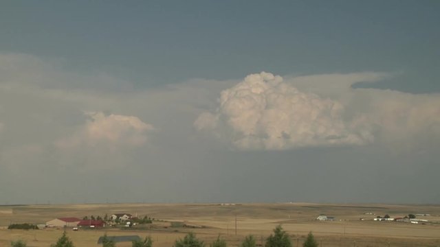 Supercell Thunderstorm Boils Up over High Plains