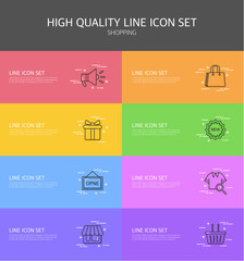 아이콘 라인 쇼핑