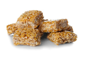 Cereal cookies on white background