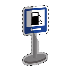 gas pump station gasoline or oil industry related icons image vector illustration design 