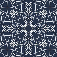 thin white lines vintage seamless pattern vector illustration