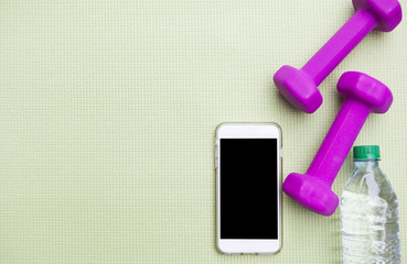 Fitness Background with Smartphone